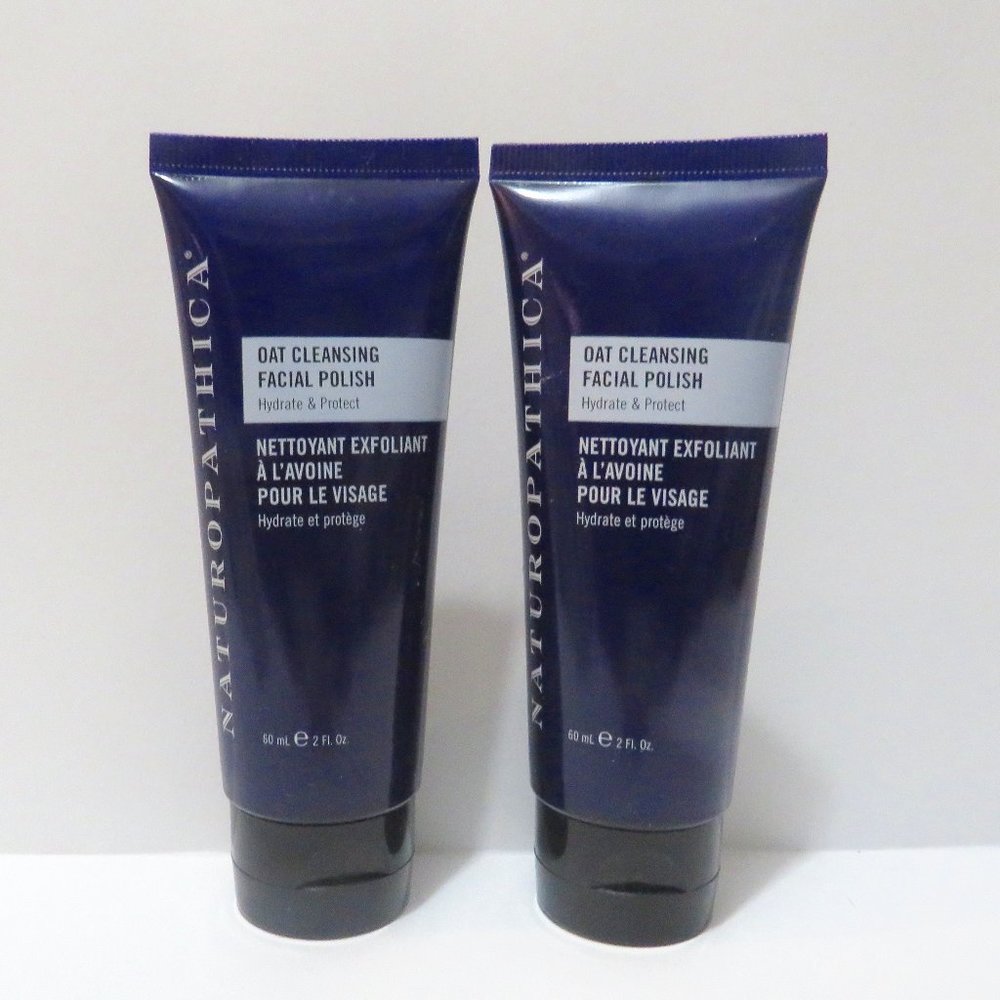 NATUROPATHICA OAT CLEANSING FACIAL POLISH HYDRATE & PROTECT 2 OZ 2 PC LOT